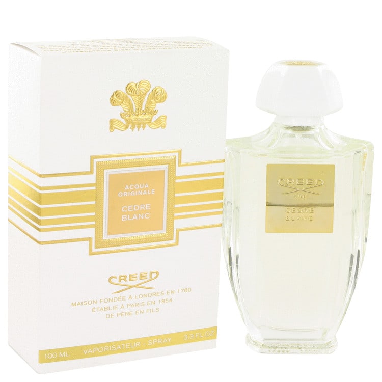 Cedre Blanc by Creed Eau De Parfum Spray 3.3 oz: Cedre Blanc by Creed Eau De Parfum Spray 3.3 oz Cedre Blanc by Creed Eau De Parfum Spray is a distinctive blend of bergamot and cardamom, blooming into geranium and laurel. Introduced in 2014, this el