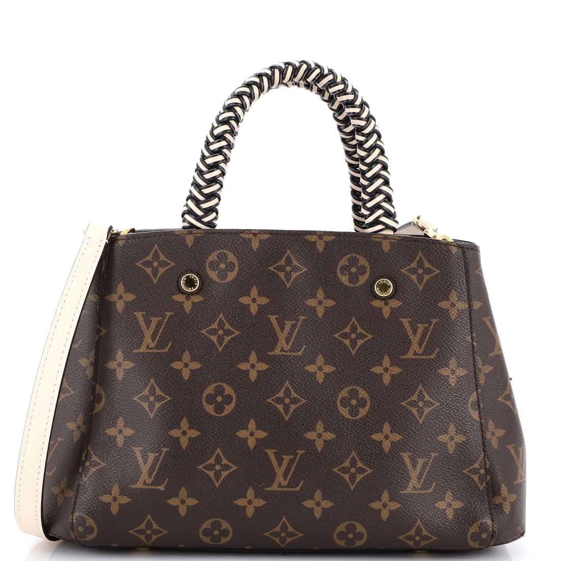 Louis Vuitton Braided Handle Montaigne Handbag Monogram Canvas BB (1 of 6)