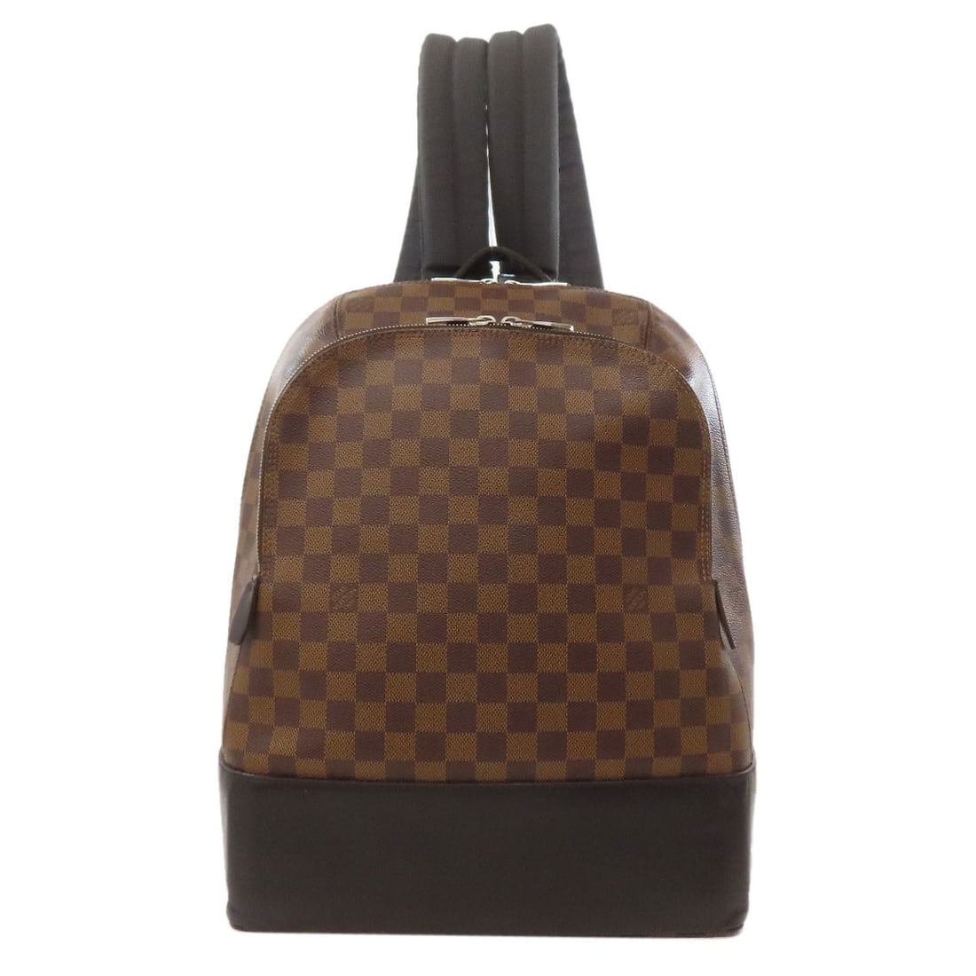 Louis Vuitton N41558 Jake Backpack Shoulder Bag Damier Canvas: Louis Vuitton N41558 Jake Backpack Shoulder Bag Damier Canvas Brown Damier canvas shoulder bag with classic design, featuring the iconic Louis Vuitton logo. This timeless piece boasts a sturdy and
