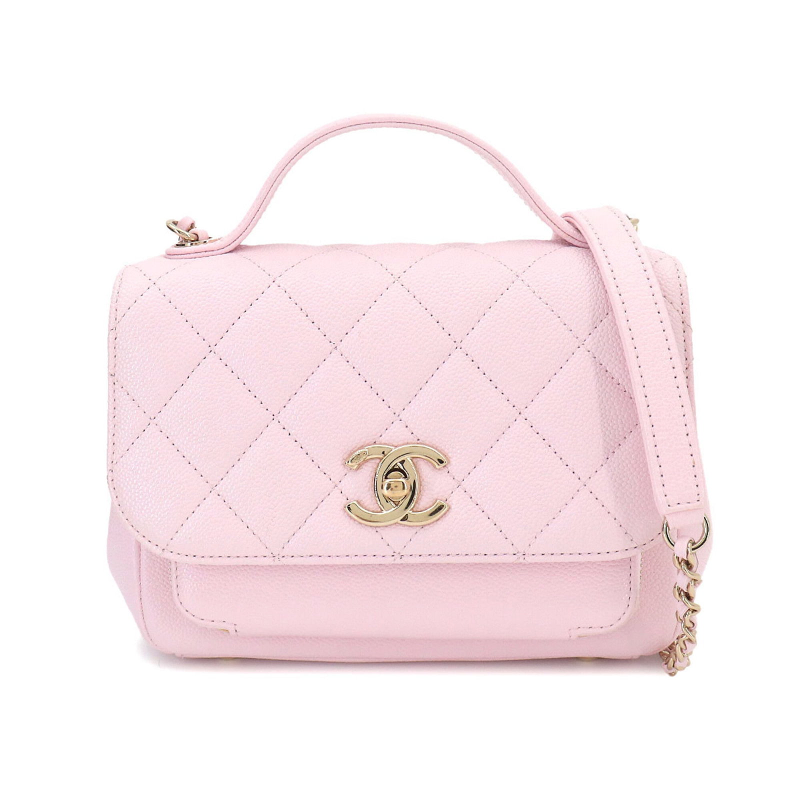 Calfskin handbag shoulder bag Chanel: Calfskin handbag shoulder bag Chanel Pink Grained Calfskin Chanel shoulder bag with classic design, measuring 14cm x 19cm x 7cm. Made from high-quality materials, this stylish handbag features a