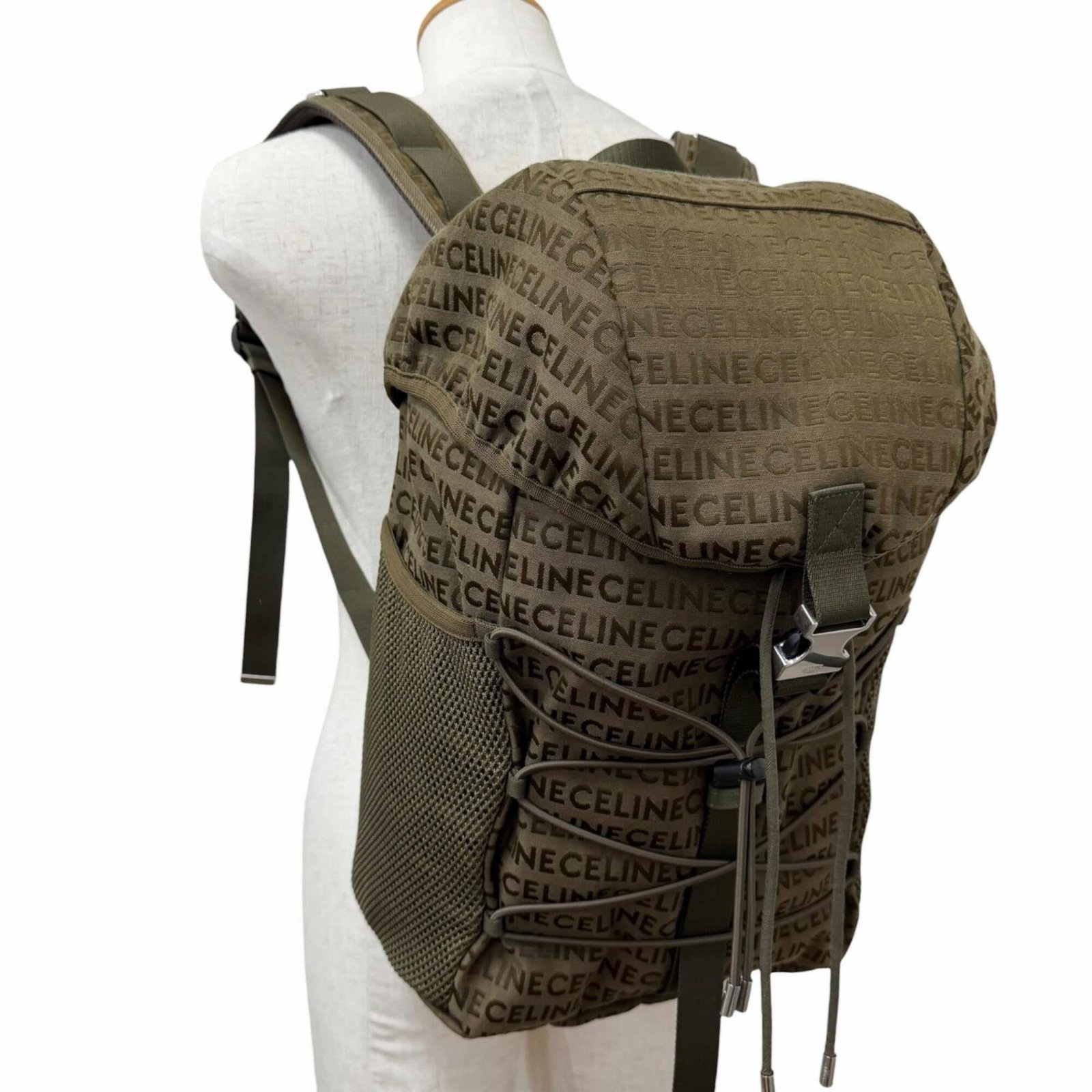 Canvas leather backpack - 3