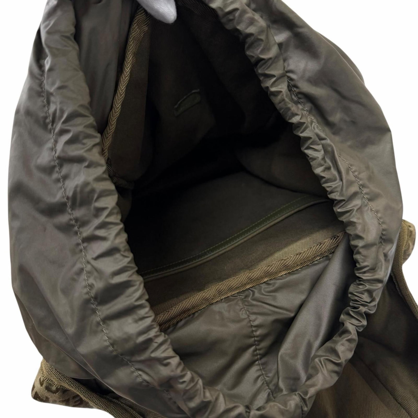 Canvas leather backpack - 8