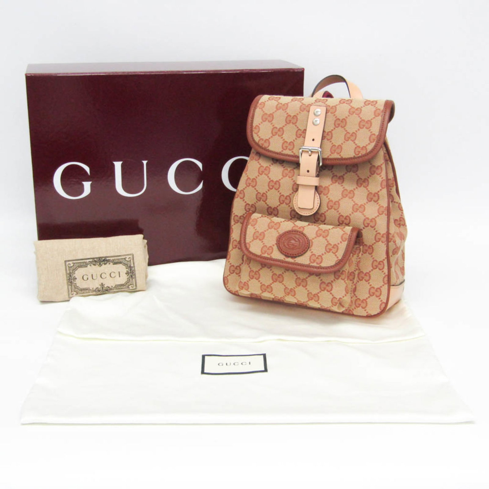 Canvas Leather backpack from Gucci - 2