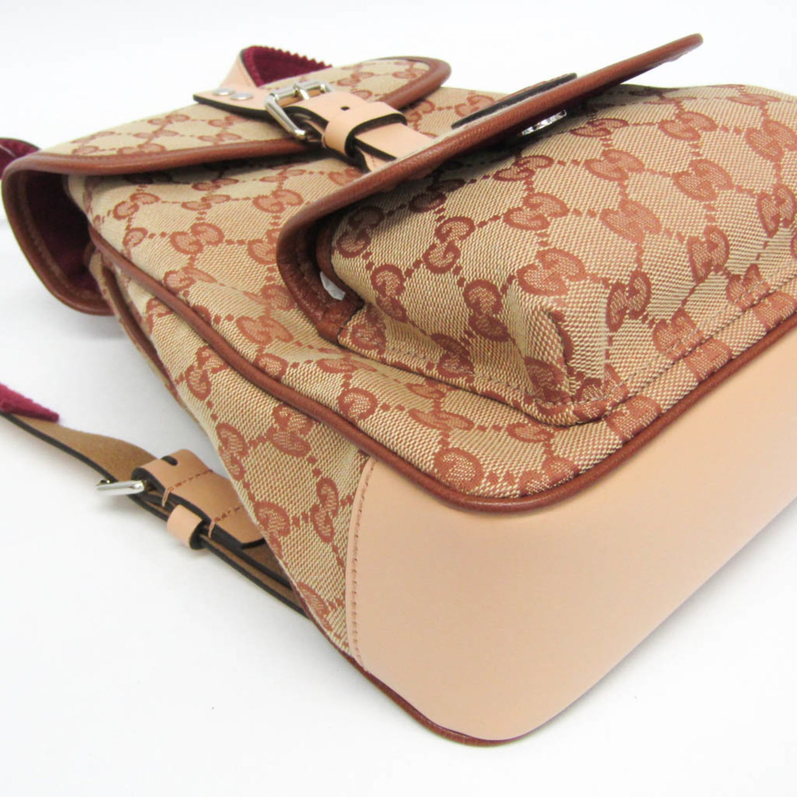 Canvas Leather backpack from Gucci - 7