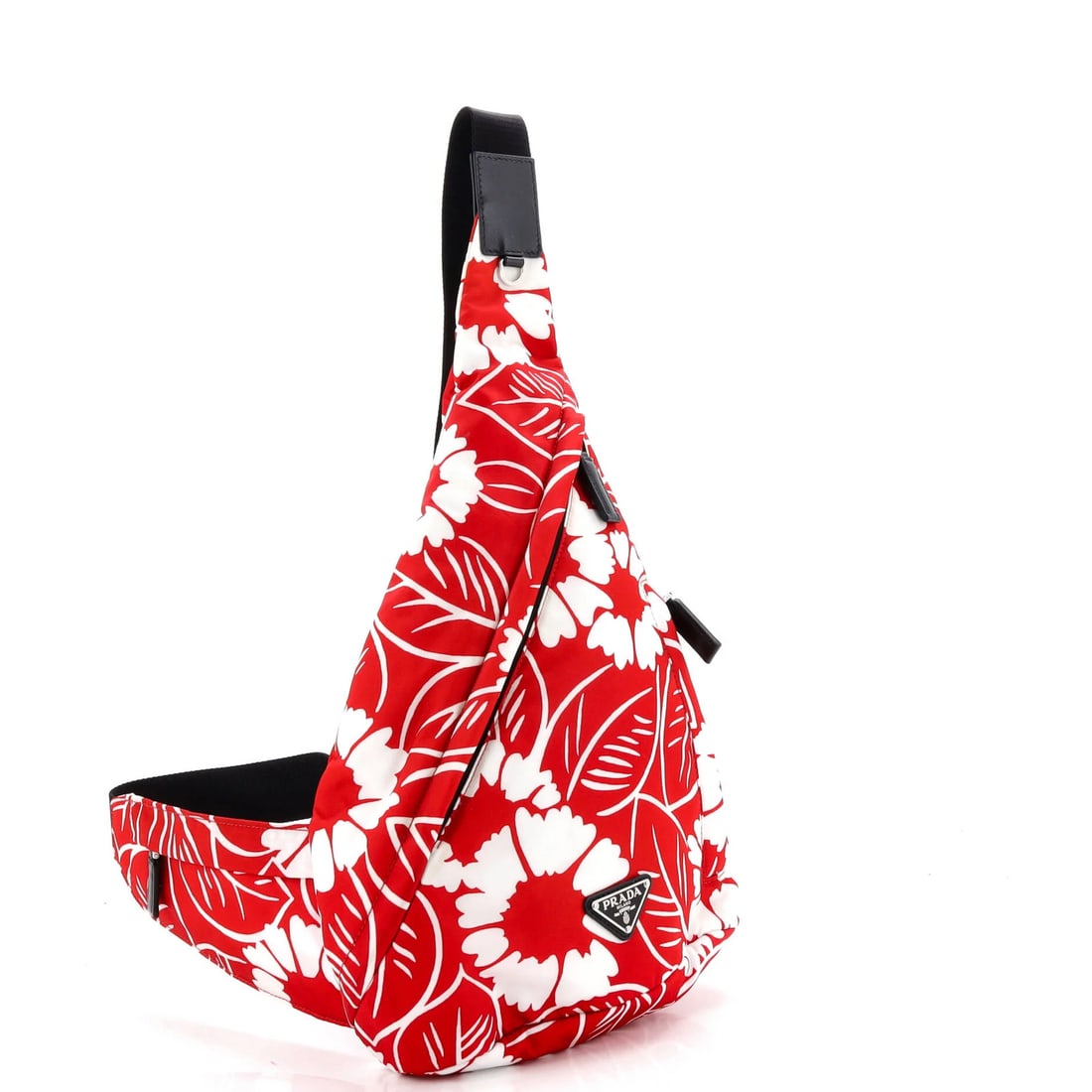 Prada Tessuto Printed Sling Backpack Zip - 2