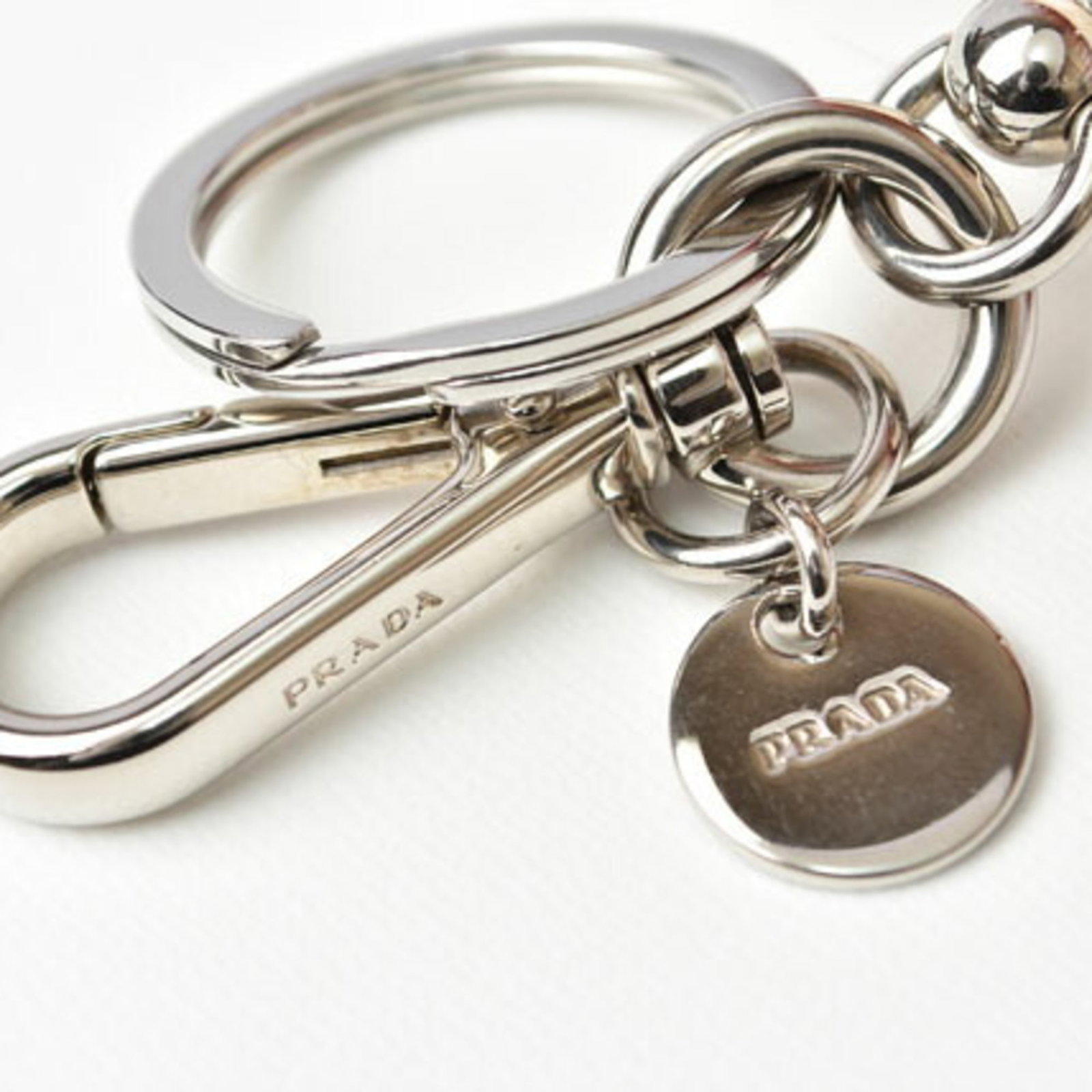 Prada Keyring Leather Metal - 7