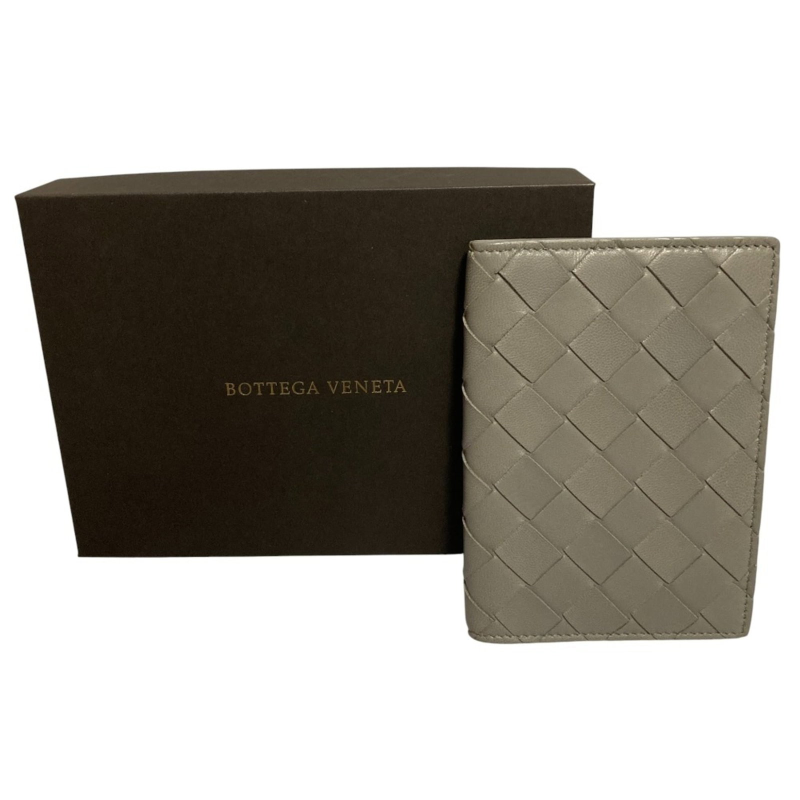Bottega Veneta Intrecciato Notebook Cover Gray Men'S And Women'S (1 of 12)