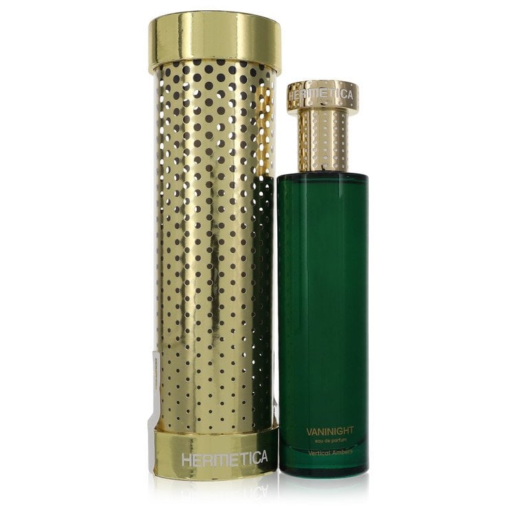 Vaninight by Hermetica Eau De Parfum Spray (Unisex) 3.3 oz: Vaninight by Hermetica Eau De Parfum Spray (Unisex) 3.3 oz Vaninight by Hermetica Eau De Parfum Spray is an amber vanilla fragrance with a blend of vanilla absolute, almond oil, and amber molecule. Th