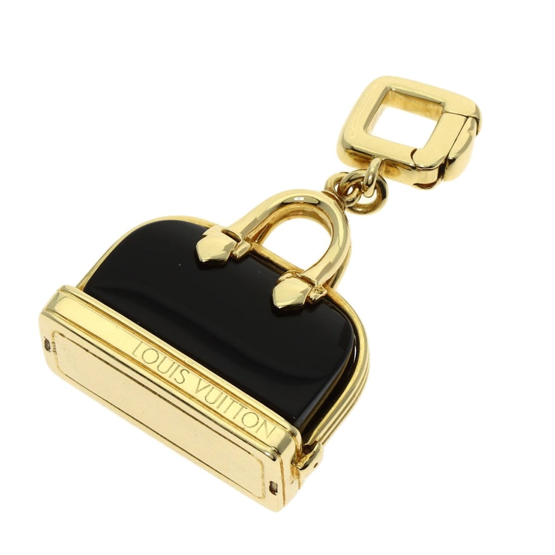 Yellow gold K18 top onyx charm alma pendant louis vuitton (1 of 10)