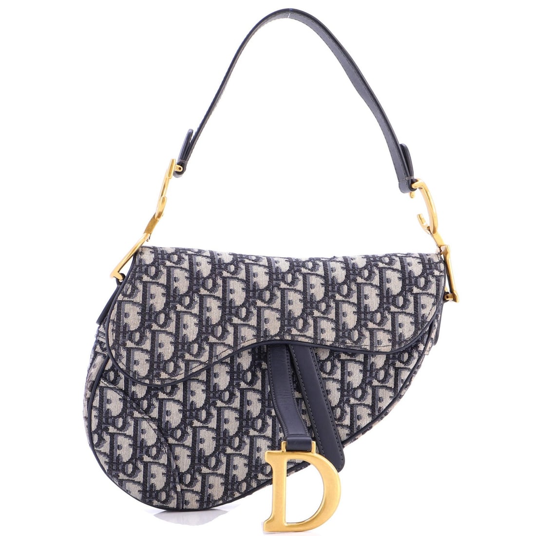 Christian Dior Saddle Handbag Oblique Canvas Medium: Christian Dior Saddle Handbag Oblique Canvas Medium The Christian Dior Saddle Handbag Oblique Canvas Medium boasts a striking blue canvas exterior with oblique stitching, adding a touch of sophisticat