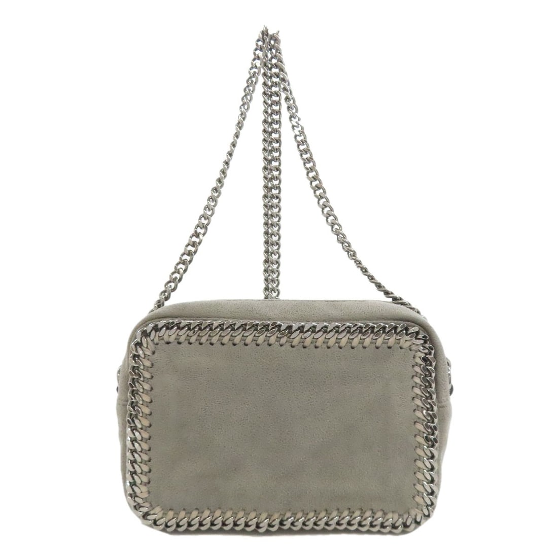 Shoulder Bag McCartney Logo Stella Polyester: Shoulder Bag McCartney Logo Stella Polyester Gray Stella McCartney logo polyester shoulder bag with a classic design. Made from high-quality polyester, this stylish accessory features the iconic logo 