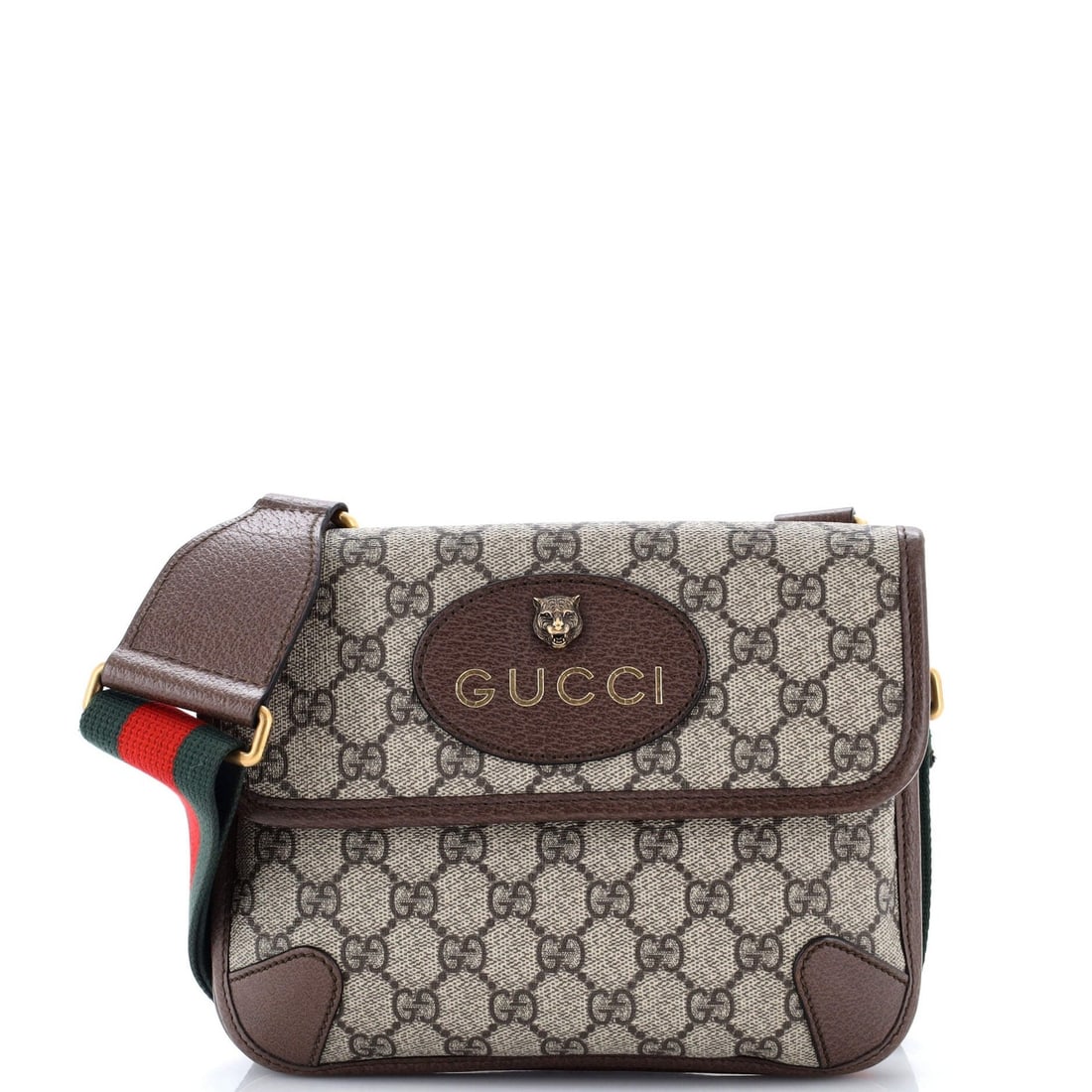Gucci Neo Flap Messenger Canvas GG Small Coated Vintage: Gucci Neo Flap Messenger Canvas GG Small Coated Vintage Small, stylish, and effortlessly chic, this Gucci Neo Flap Messenger Canvas GG Small Coated Vintage bag boasts a timeless design with clean