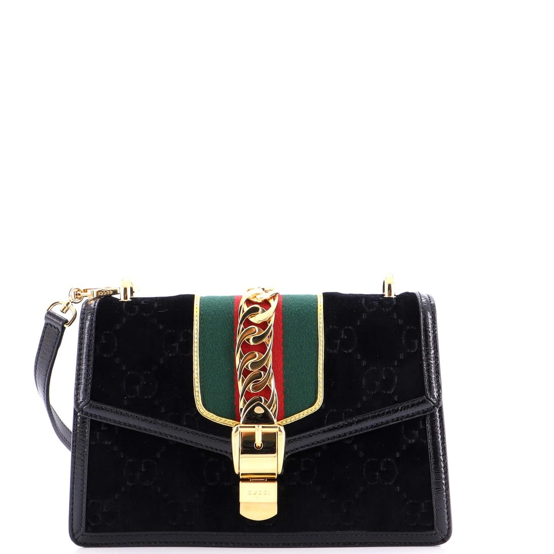 Small velvet bag GG Gucci Sylvie (1 of 5)