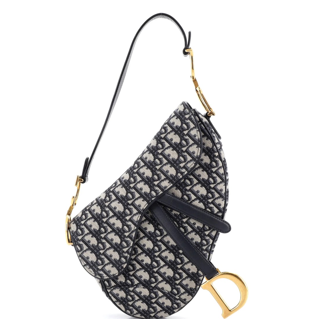 Christian Dior Saddle Handbag Oblique Canvas Medium: Christian Dior Saddle Handbag Oblique Canvas Medium The Christian Dior Saddle Handbag Oblique Canvas Medium boasts a striking blue canvas exterior with oblique stitching, adding a touch of