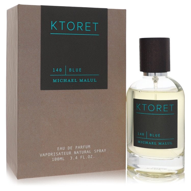 Ktoret 140 Blue by Michael Malul Eau De Parfum Spray 3.4 oz: Ktoret 140 Blue by Michael Malul Eau De Parfum Spray 3.4 oz Ktoret 140 Blue by Michael Malul Eau De Parfum Spray boasts a fresh and citrusy aromatic scent, opening with sparkling citrus notes of blood