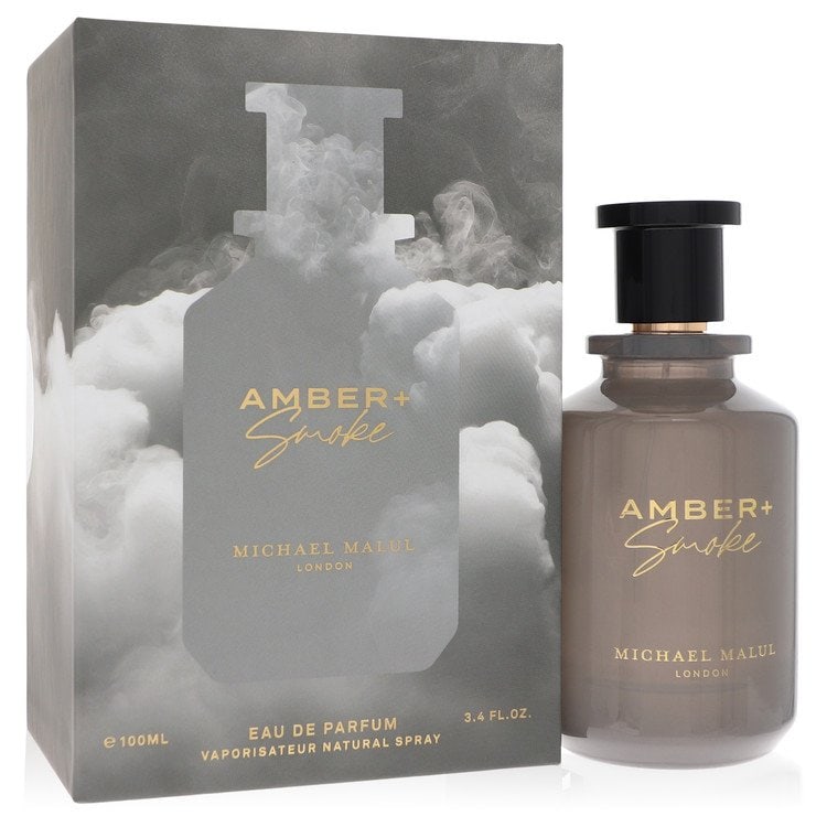 Michael Malul Amber + Smoke by Michael Malul Eau De Parfum Spray 3.4 oz: Michael Malul Amber + Smoke by Michael Malul Eau De Parfum Spray 3.4 oz Michael Malul Amber + Smoke by Michael Malul Eau De Parfum Spray is a men's cologne available in a 3.4 oz size. This fragrance f