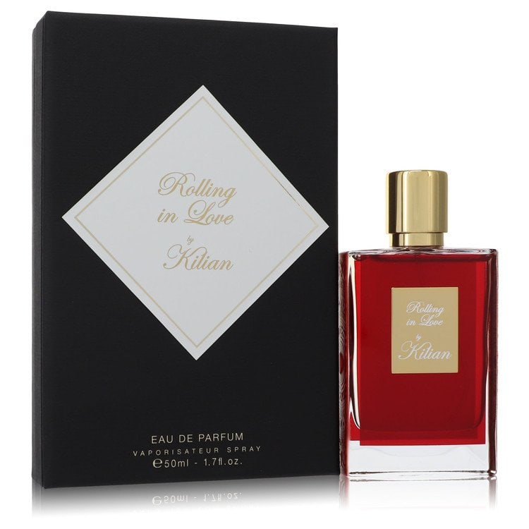 Kilian Rolling In Love by Kilian Eau De Parfum Spray (Unisex) 1.7 oz: Kilian Rolling In Love by Kilian Eau De Parfum Spray (Unisex) 1.7 oz Rolling in Love by Kilian is a sensual floral oriental gourmand with creamy almond milk and musky ambrette seed absolute opening