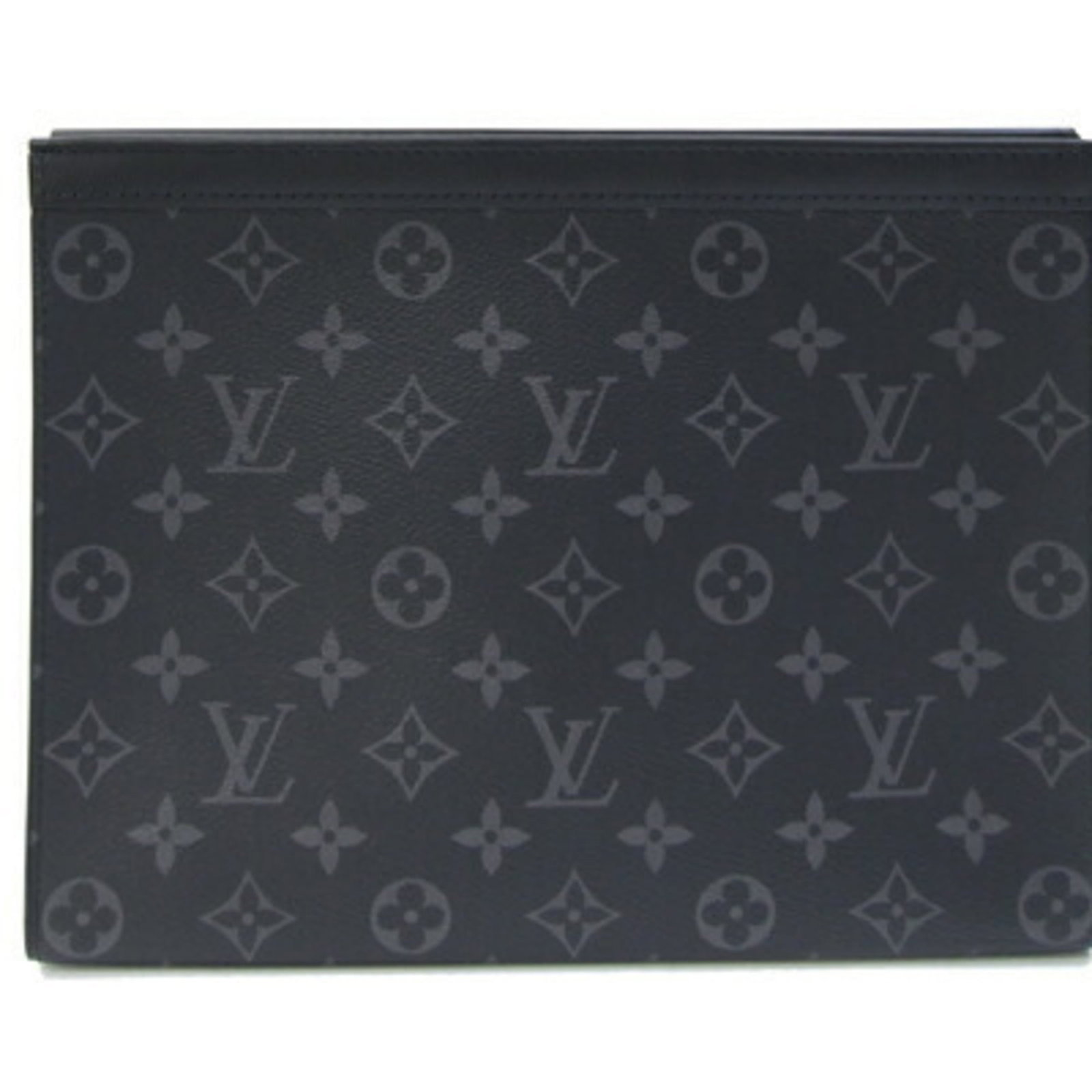 Louis Vuitton Clutch Bag Pochette Pouch Monogram Eclipse: Louis Vuitton Clutch Bag Pochette Pouch Monogram Eclipse Monogram Eclipse clutch bag in Monogram Eclipse material, featuring an open pocket and card holder. This stylish Pochette Pouch measures 21cm x