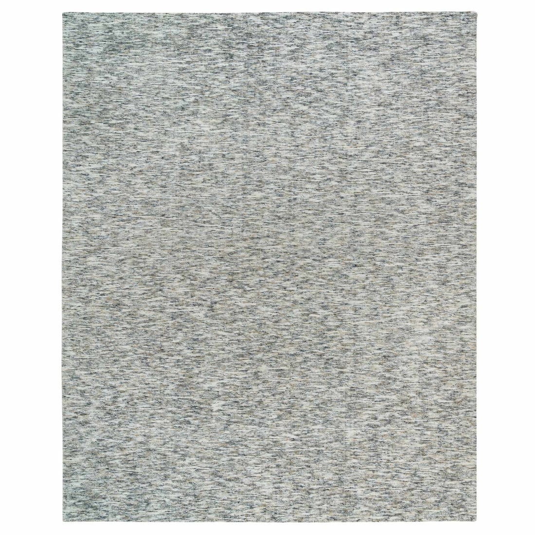 12'2"x15' Beige Modern Striae Design Pure Wool Hand Loomed Oversized Rug: 12'2"x15' Beige Modern Striae Design Pure Wool Hand Loomed Oversized Rug This stunning 12'2"x15' beige modern striae design pure wool hand loomed oversized rug boasts a unique and elegant aesthetic. M