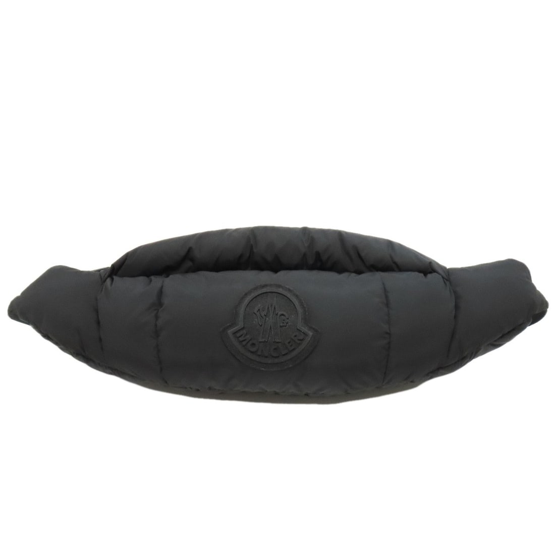 Moncler Logo Nylon Body Bag: Moncler Logo Nylon Body Bag Black Moncler Logo Nylon Body Bag. Made from nylon, this black body bag features the iconic Moncler logo on its exterior. The simple yet stylish design makes it a versatile