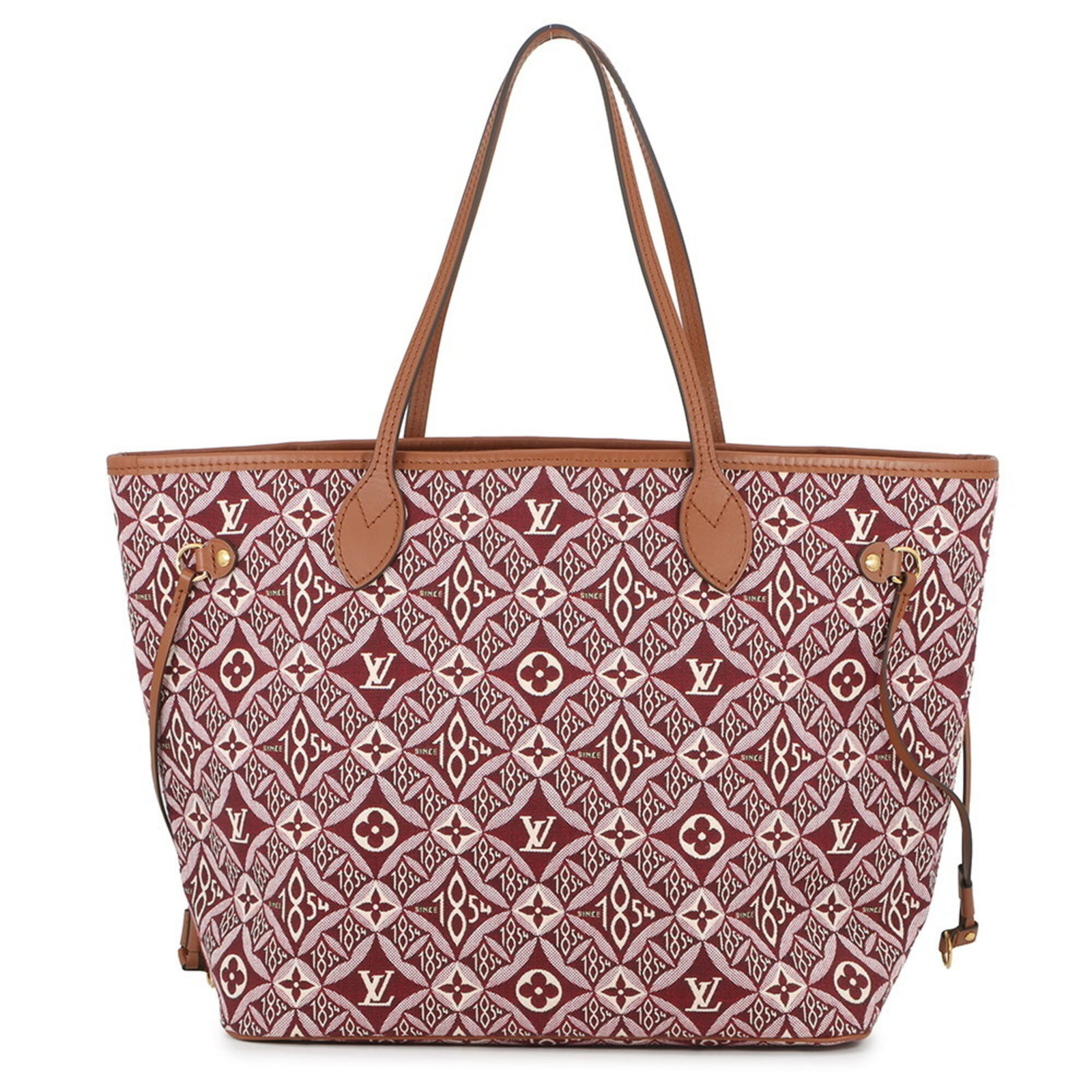 Shoulder bag Tote bag Louis Vuitton Handbag Monogram Jacquard: Shoulder bag Tote bag Louis Vuitton Handbag Monogram Jacquard Bordeaux Monogram Jacquard, the iconic Louis Vuitton design adorns this stylish shoulder bag tote. Made from high-quality materials, its c