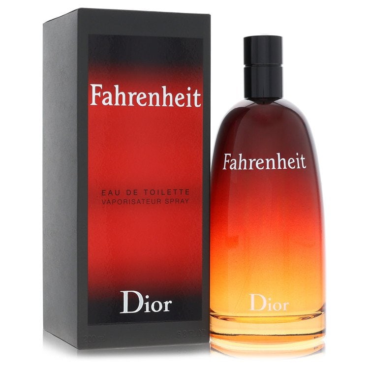 Fahrenheit by Christian Dior Eau De Toilette Spray 6.8 oz: Fahrenheit by Christian Dior Eau De Toilette Spray 6.8 oz Fahrenheit by Christian Dior Eau De Toilette Spray, a refreshing and woody fragrance created in 1988, features a blend of honeysuckle, sandalw