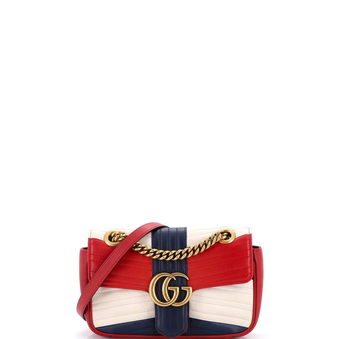 Gucci GG Marmont Flap Bag Matelasse Leather Small (1 of 7)