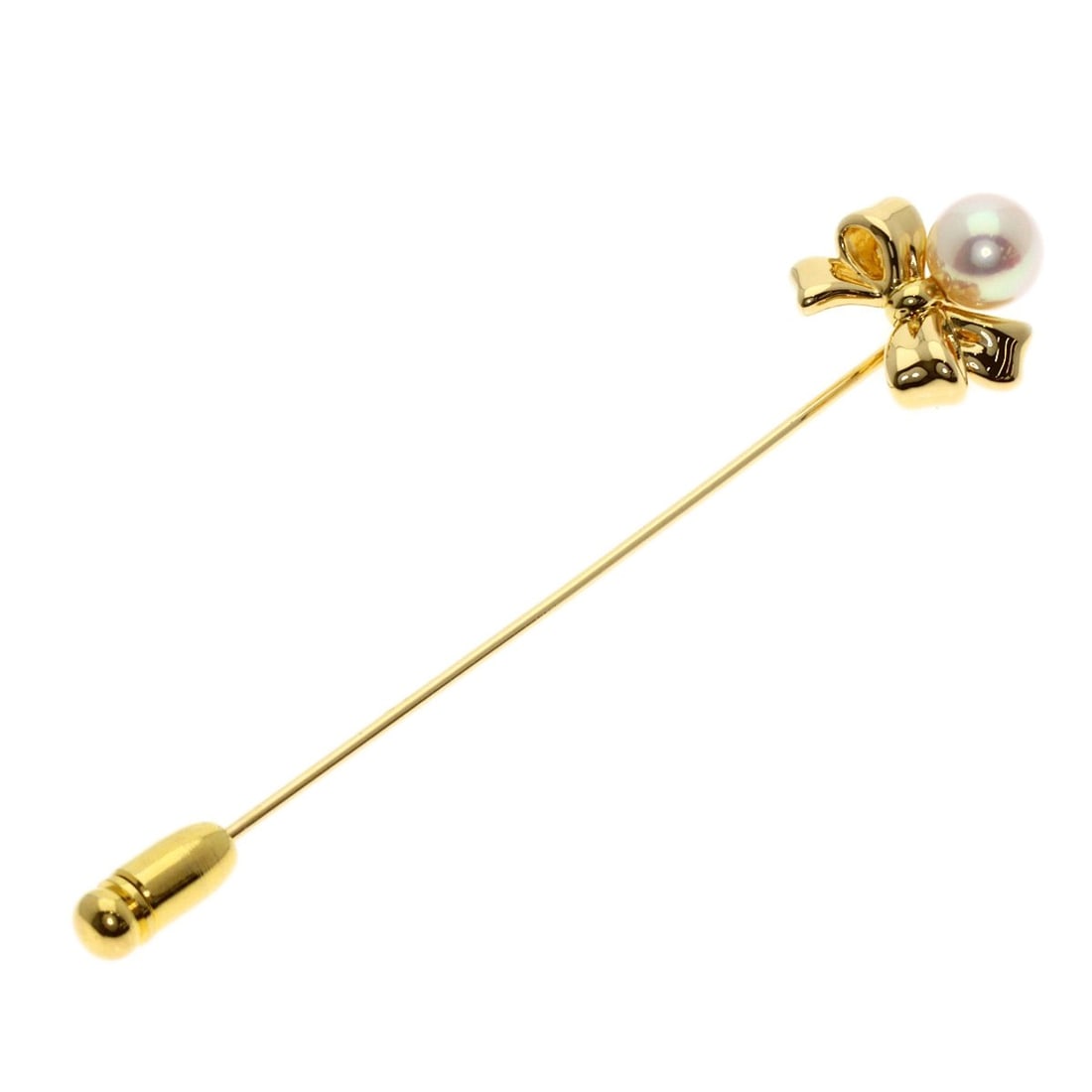 Tasaki Pearl Brooch K18 Yellow Gold: Tasaki Pearl Brooch K18 Yellow Gold K18 Yellow Gold brooch with a beautiful pearl design, showcasing the intricate details of Tasaki's craftsmanship. This stunning piece is made from high-quality K18 