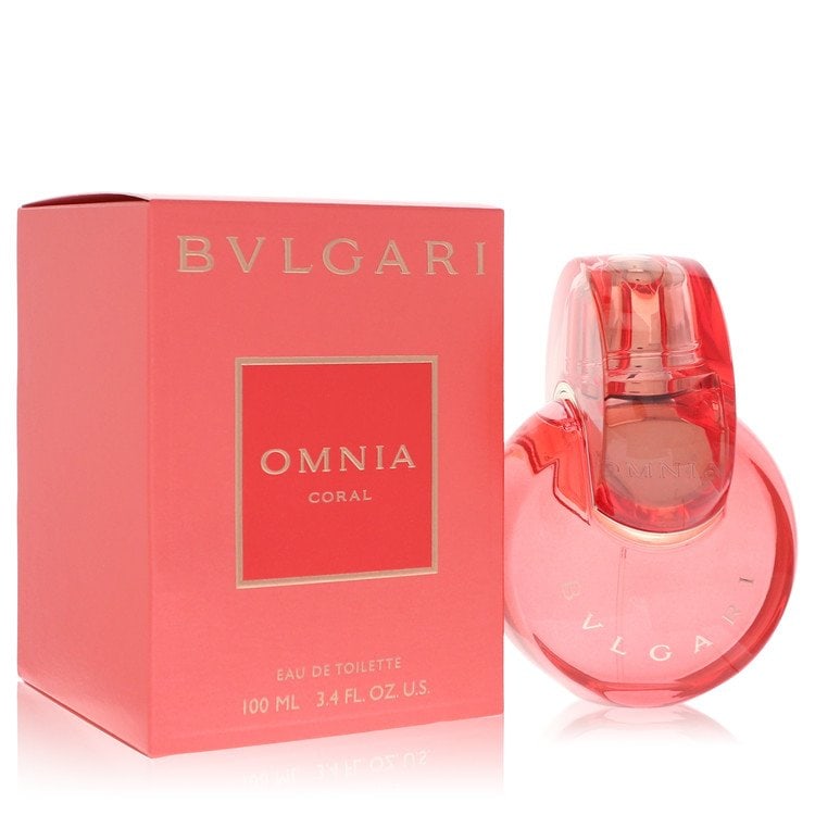 Omnia Coral by Bvlgari Eau De Toilette Spray 3.4 oz: Omnia Coral by Bvlgari Eau De Toilette Spray 3.4 oz Omnia Coral by Bvlgari Eau De Toilette Spray offers a floral and fruity fragrance with a sensual and exotic blend of notes. This scent boasts stayin