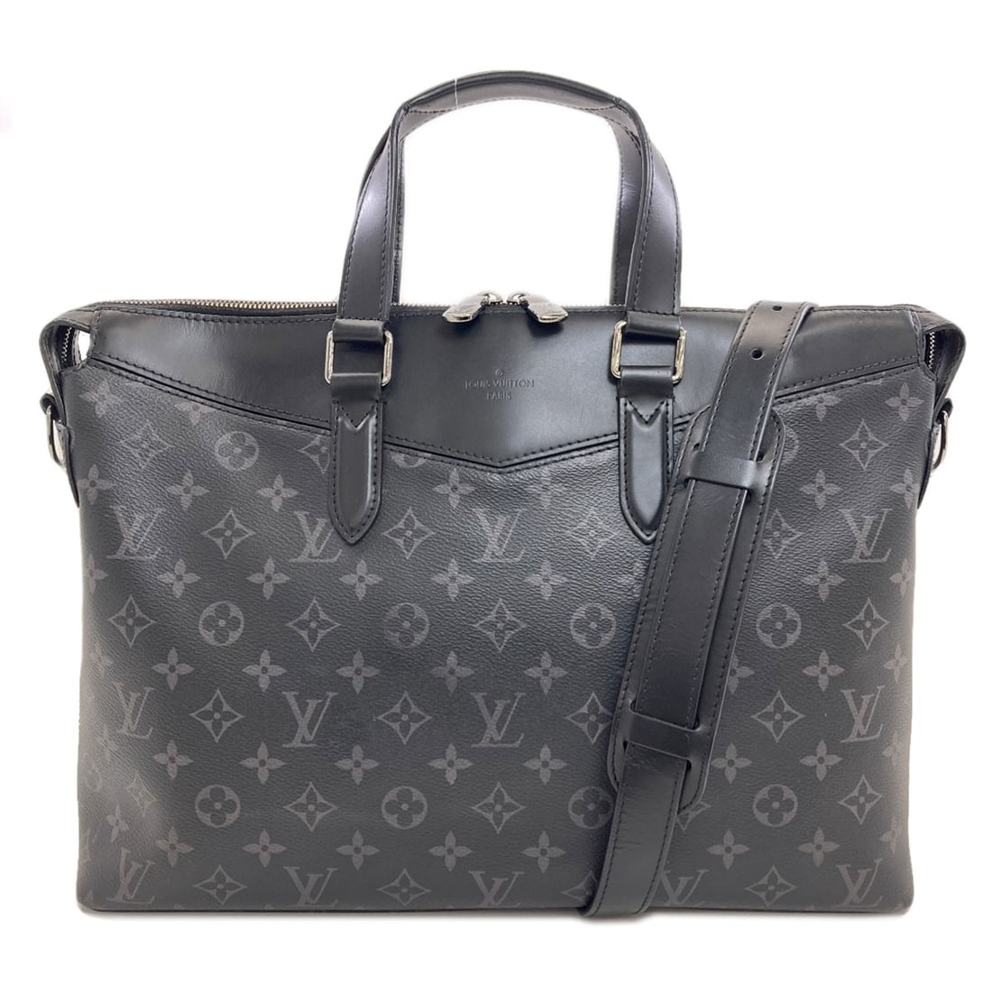 Louis Vuitton Eclipse Monogram Explorer Business Bag M40566: Louis Vuitton Eclipse Monogram Explorer Business Bag M40566 Monogram Eclipse pattern adds a touch of sophistication to the classic Explorer design, while black exterior provides a sleek and timeless l