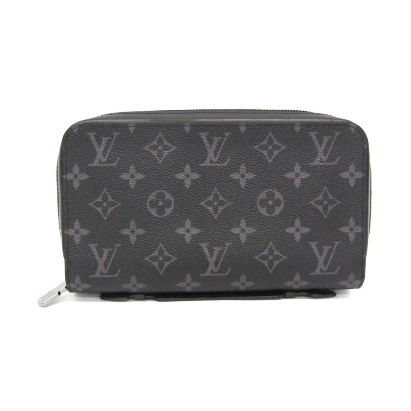 Louis Vuitton Long Wallet (Bi-Fold) Monogram Eclipse: Louis Vuitton Long Wallet (Bi-Fold) Monogram Eclipse Monogram Eclipse Long Wallet by Louis Vuitton. This black bi-fold wallet features the iconic Monogram Eclipse pattern, zip closure, and multiple po