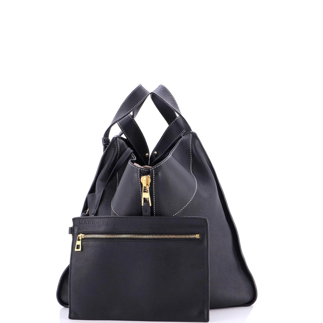 Hammock Bag Printed Leather Medium Loewe - 2