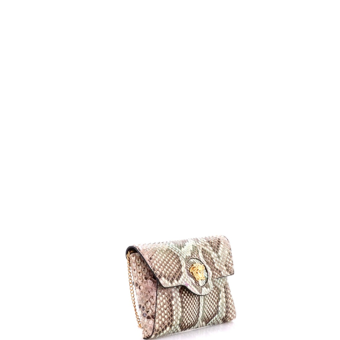 Versace La Medusa Chain Clutch Python Mini - 2