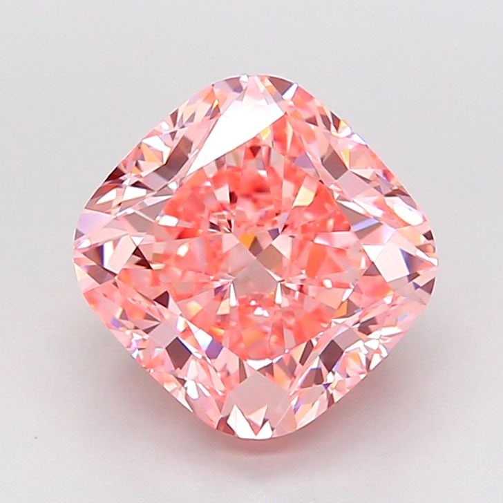IGI Cushion Brilliant 3.36ct Fancy Vivid Pink VVS2 - Loose Lab Diamond: IGI Cushion Brilliant 3.36ct Fancy Vivid Pink VVS2 - Loose Lab Diamond Item Specifics: Source: This Is A Real Diamond Grown In A Lab Not Mined. Carat: 3.36 Cut: - Color: Fancy Vivid Pink Clarity: VVS2