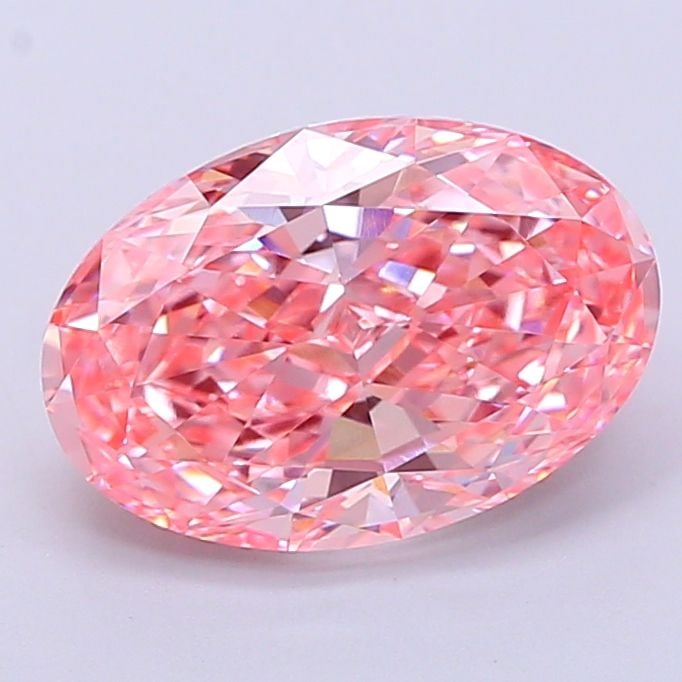 IGI Oval 3.03ct Fancy Vivid Pink VVS2 - Loose Lab Diamond: IGI Oval 3.03ct Fancy Vivid Pink VVS2 - Loose Lab Diamond Item Specifics: Source: This Is A Real Diamond Grown In A Lab Not Mined. Carat: 3.03 Cut: - Color: Fancy Vivid Pink Clarity: VVS2 Polish: EX S