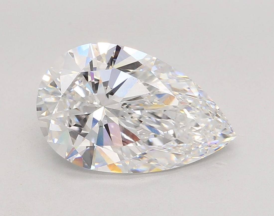 IGI Pear 4.44ct D VVS2 - Loose Lab Diamond: IGI Pear 4.44ct D VVS2 - Loose Lab Diamond Item Specifics: Source: This Is A Real Diamond Grown In A Lab Not Mined. Carat: 4.44 Cut: - Color: D Clarity: VVS2 Polish: EX Symmetry: EX Measurements: 14.7