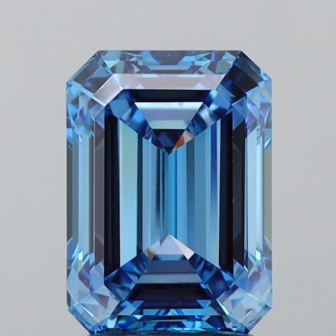 IGI Emerald 2.47ct Fancy Vivid Blue VVS2 - Loose Lab Diamond: IGI Emerald 2.47ct Fancy Vivid Blue VVS2 - Loose Lab Diamond Item Specifics: Source: This Is A Real Diamond Grown In A Lab Not Mined. Carat: 2.47 Cut: - Color: Fancy Vivid Blue Clarity: VVS2 Polish: E