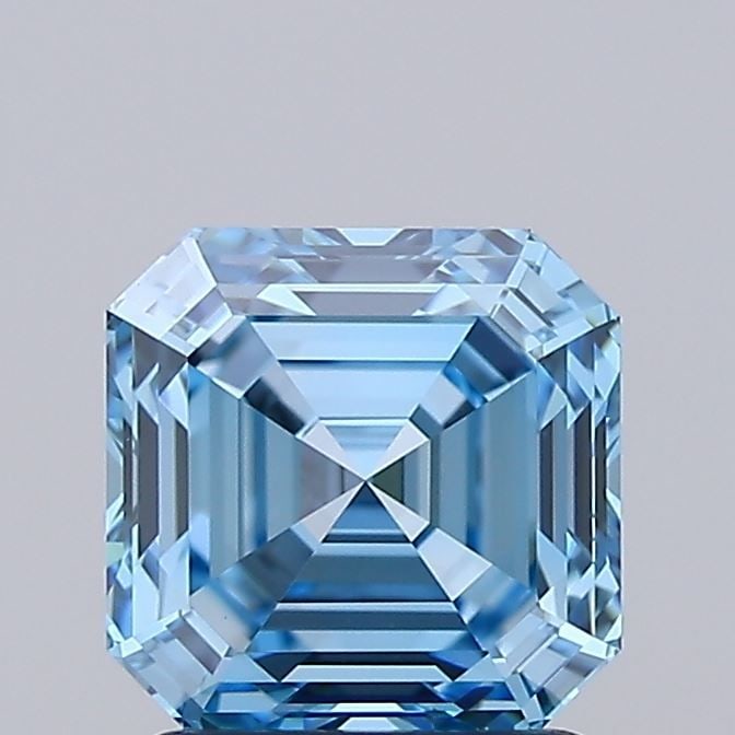IGI Asscher 1.51ct Fancy Vivid Blue VVS2 - Loose Lab Diamond: IGI Asscher 1.51ct Fancy Vivid Blue VVS2 - Loose Lab Diamond Item Specifics: Source: This Is A Real Diamond Grown In A Lab Not Mined. Carat: 1.51 Cut: - Color: Fancy Vivid Blue Clarity: VVS2 Polish: E