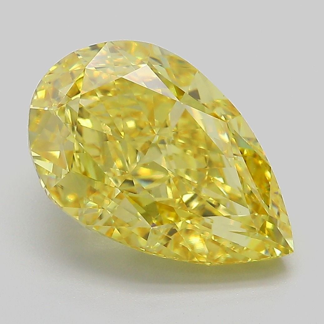 IGI Pear 5.57ct Fancy Intense Yellow VVS2 - Loose Lab Diamond: IGI Pear 5.57ct Fancy Intense Yellow VVS2 - Loose Lab Diamond Item Specifics: Source: This Is A Real Diamond Grown In A Lab Not Mined. Carat: 5.57 Cut: - Color: Fancy Intense Yellow Clarity: VVS2 Poli