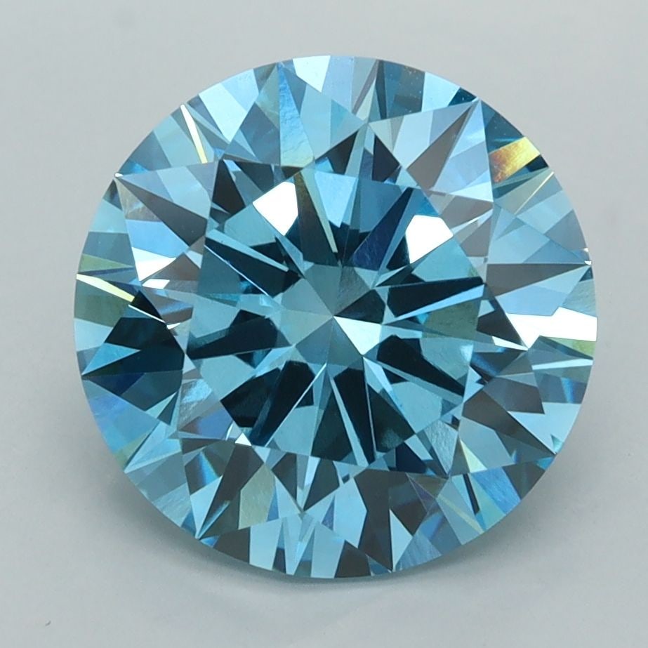 IGI Round 4.01ct Fancy Vivid Blue VVS2 - Ideal Loose Lab Diamond: IGI Round 4.01ct Fancy Vivid Blue VVS2 - Ideal Loose Lab Diamond Item Specifics: Source: This Is A Real Diamond Grown In A Lab Not Mined. Carat: 4.01 Cut: ID Color: Fancy Vivid Blue Clarity: VVS2 Poli