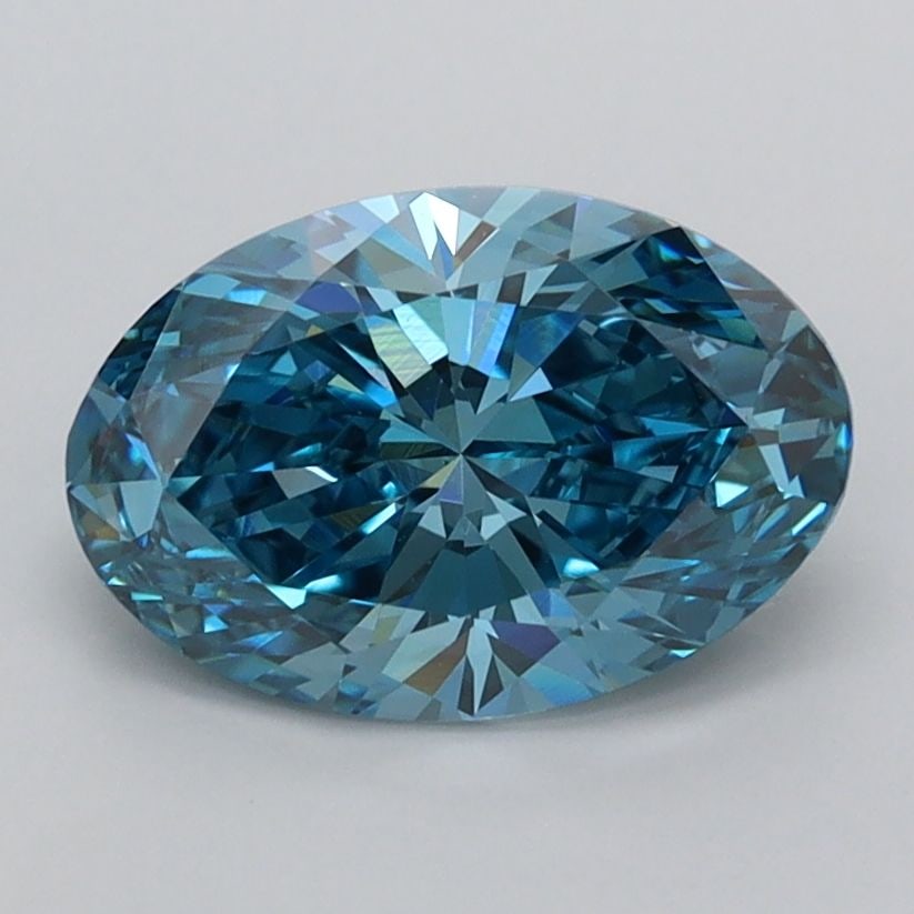 IGI Oval 1.59ct Fancy Vivid Blue VVS2 - Loose Lab Diamond: IGI Oval 1.59ct Fancy Vivid Blue VVS2 - Loose Lab Diamond Item Specifics: Source: This Is A Real Diamond Grown In A Lab Not Mined. Carat: 1.59 Cut: - Color: Fancy Vivid Blue Clarity: VVS2 Polish: VG S