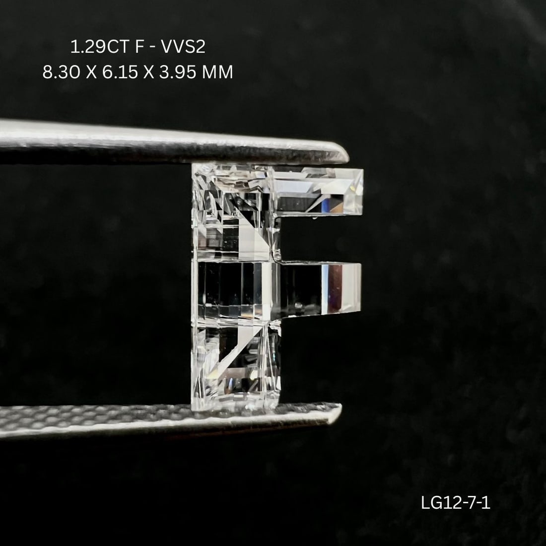 Other 1.29ct F VVS2 - Loose Lab Diamond: Other 1.29ct F VVS2 - Loose Lab Diamond Item Specifics: Source: This Is A Real Diamond Grown In A Lab Not Mined. Carat: 1.29 Cut: - Color: F Clarity: VVS2 Polish: VG Symmetry: VG Measurements: 8.3L X 