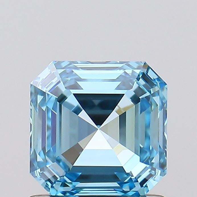 IGI Asscher 1.03ct Fancy Vivid Blue VVS2 - Loose Lab Diamond: IGI Asscher 1.03ct Fancy Vivid Blue VVS2 - Loose Lab Diamond Item Specifics: Source: This Is A Real Diamond Grown In A Lab Not Mined. Carat: 1.03 Cut: - Color: Fancy Vivid Blue Clarity: VVS2 Polish: