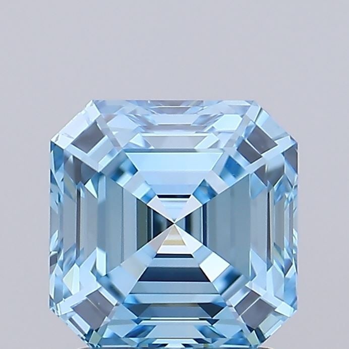 IGI Asscher 1.71ct Fancy Vivid Blue VVS2 - Loose Lab Diamond: IGI Asscher 1.71ct Fancy Vivid Blue VVS2 - Loose Lab Diamond Item Specifics: Source: This Is A Real Diamond Grown In A Lab Not Mined. Carat: 1.71 Cut: - Color: Fancy Vivid Blue Clarity: VVS2 Polish: E