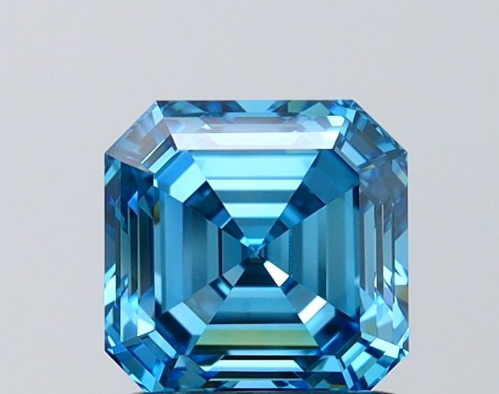 IGI Asscher 1.56ct Fancy Vivid Blue VVS1 - Loose Lab Diamond: IGI Asscher 1.56ct Fancy Vivid Blue VVS1 - Loose Lab Diamond Item Specifics: Source: This Is A Real Diamond Grown In A Lab Not Mined. Carat: 1.56 Cut: - Color: Fancy Vivid Blue Clarity: VVS1 Polish: E
