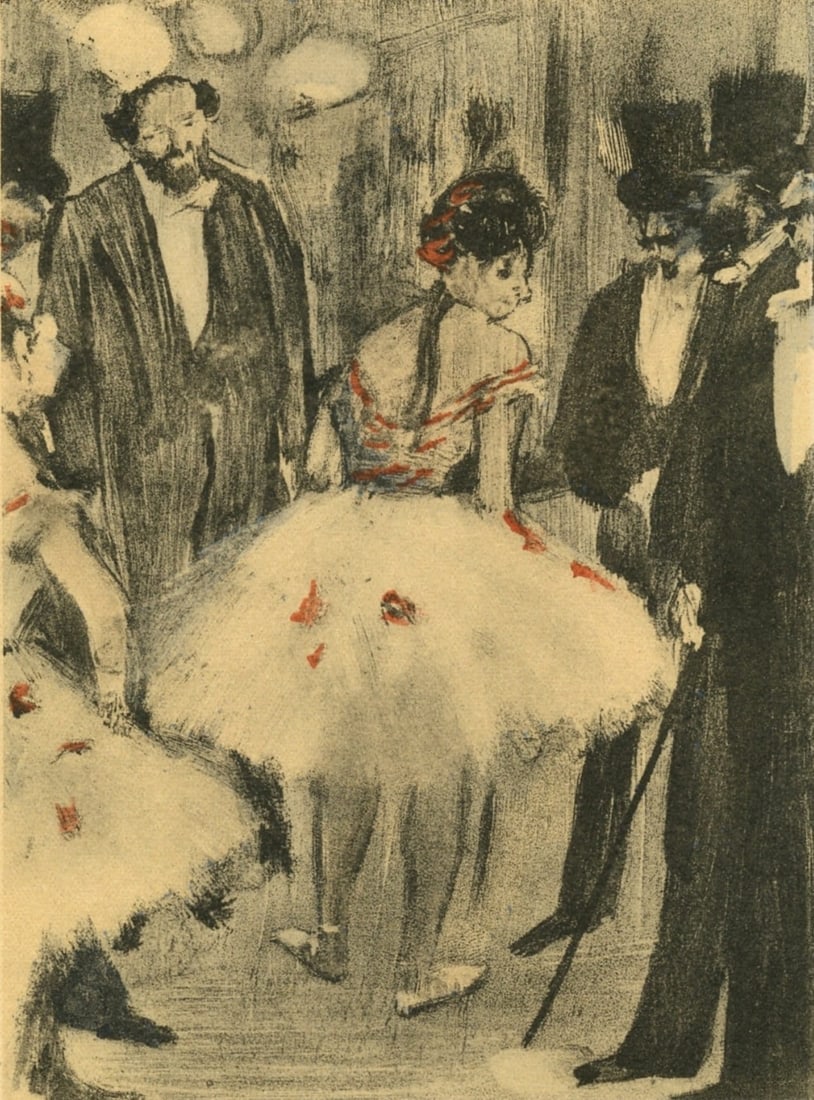 Edgar Degas, Famille Cardinal, E. Degas Monotypes, Monotype: Edgar Degas, Famille Cardinal, E. Degas Monotypes, Monotype Item Specifics: Paper Size: 12.25 x 9.125 inches. Excellent condition. Notes: From the volume, E. Degas Monotypes, 1948. Published by Quatre