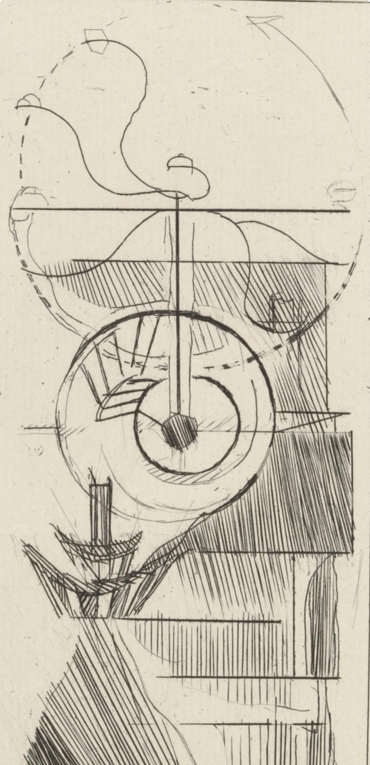 Marcel Duchamp, Composition, Du cubisme, Etching - 2