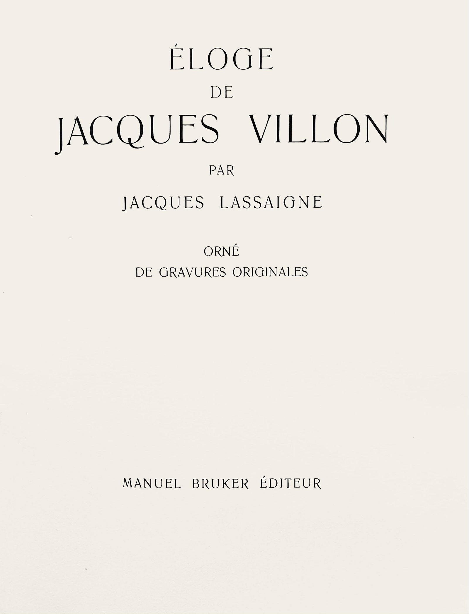 Villon Jacques loge de Villon composition etching - 7