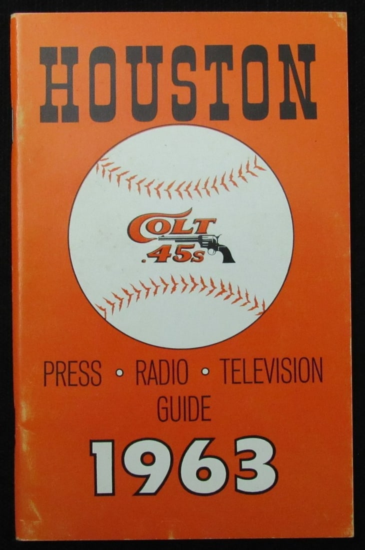 1963 Houston Colt .45s Media/ Press Guide 188803 (1 of 3)