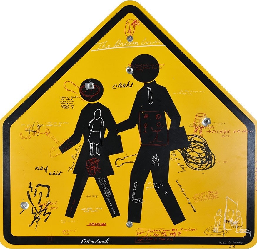Mike Kelley Tony Osler Silkscreen Poetics Road Sign 1997 Country (1 of 5)